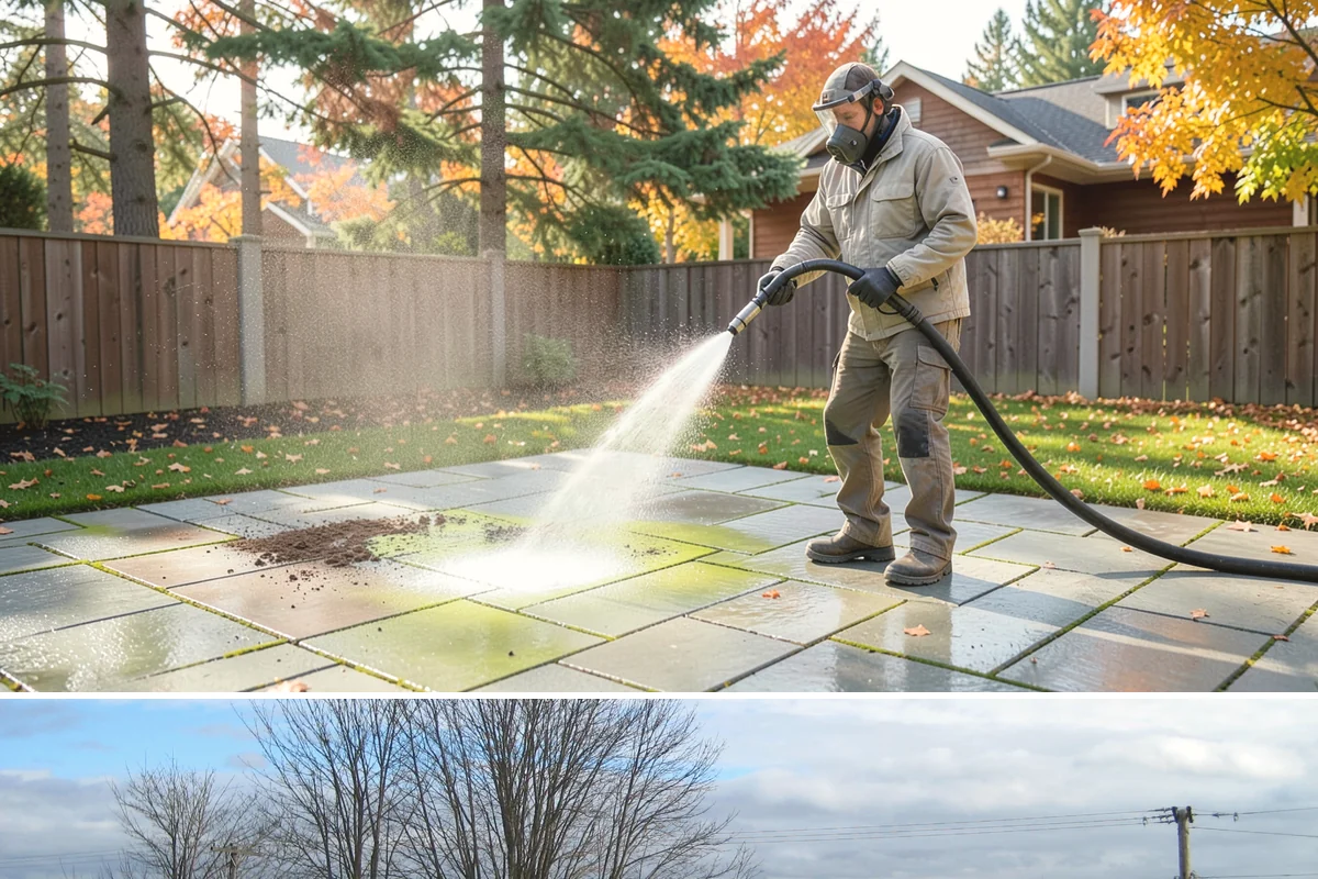 Concrete Wall Cleaning in Langley, Island County, WA - Spring is a strong time to clear the algae that flourished through the wet winter, giving walls a clean start before summer.