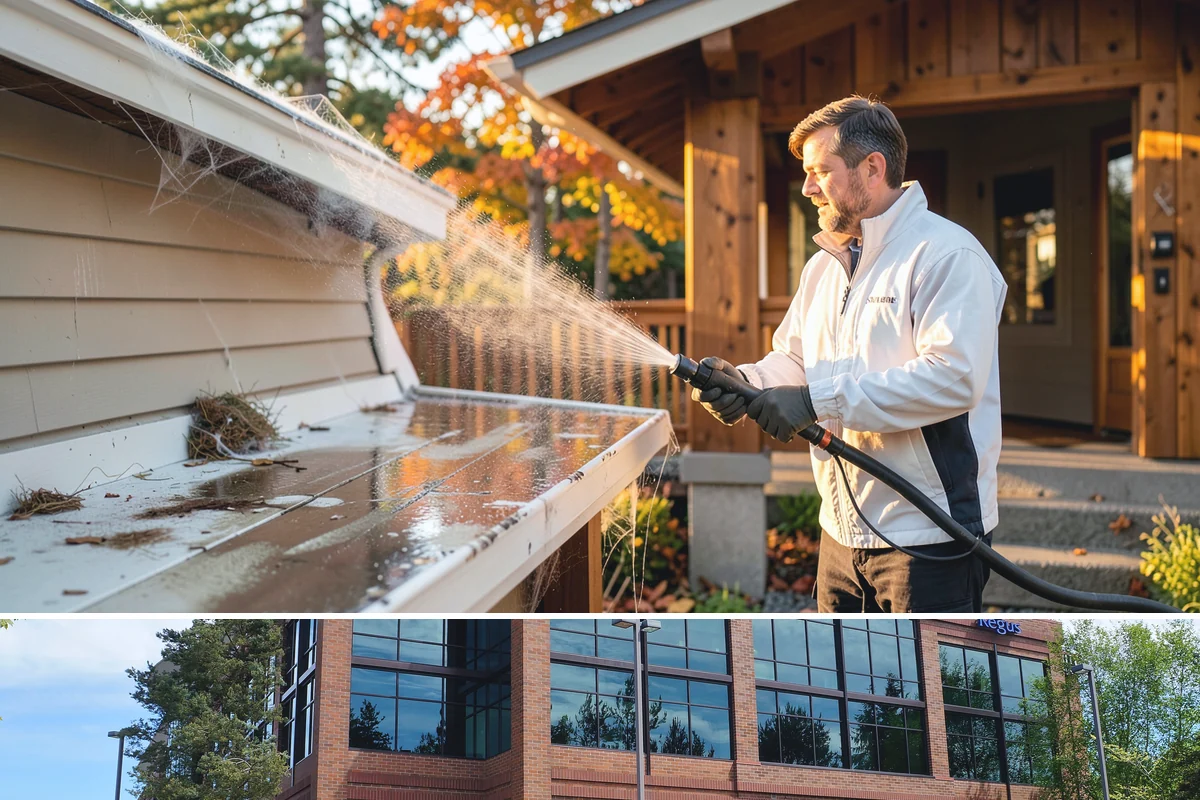 Concrete Wall Cleaning in Mountlake Terrace, Snohomish County, WA - Spring is a strong time to clear the algae that flourished through the wet winter, giving walls a clean start before summer.