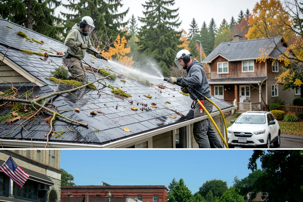 Concrete Wall Cleaning in Snohomish, Snohomish County, WA - Spring is a strong time to clear the algae that flourished through the wet winter, giving walls a clean start before summer.