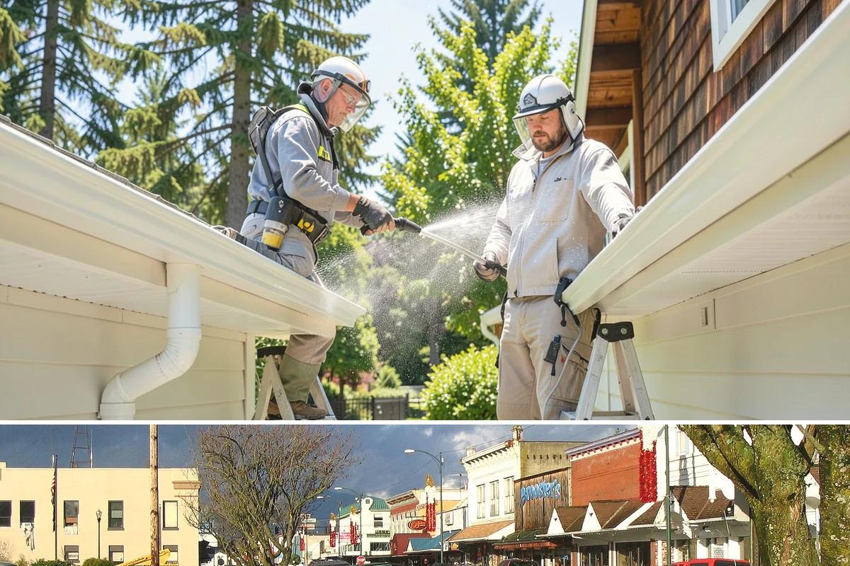 Construction Cleanup Washing in Arlington, Snohomish County, WA - Construction cleanup washing is scheduled at project completion in any season, with extra rinsing needed after Washington's rainy...