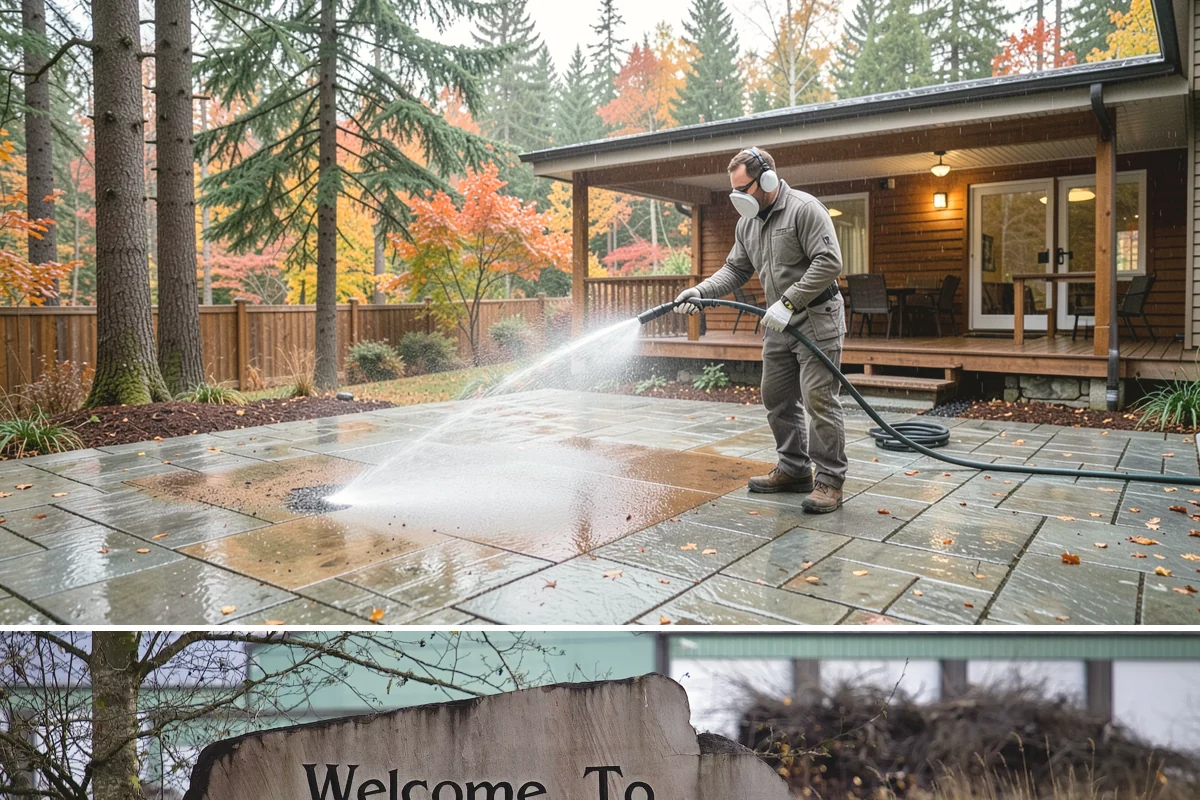 Construction Cleanup Washing in Buckley, Pierce County, WA - Construction cleanup washing is scheduled at project completion in any season, with extra rinsing needed after Washington's rainy...