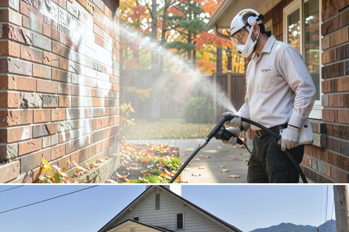 Construction Cleanup Washing in Concrete, Skagit County, WA - Construction cleanup washing is scheduled at project completion in any season, with extra rinsing needed after Washington's rainy...