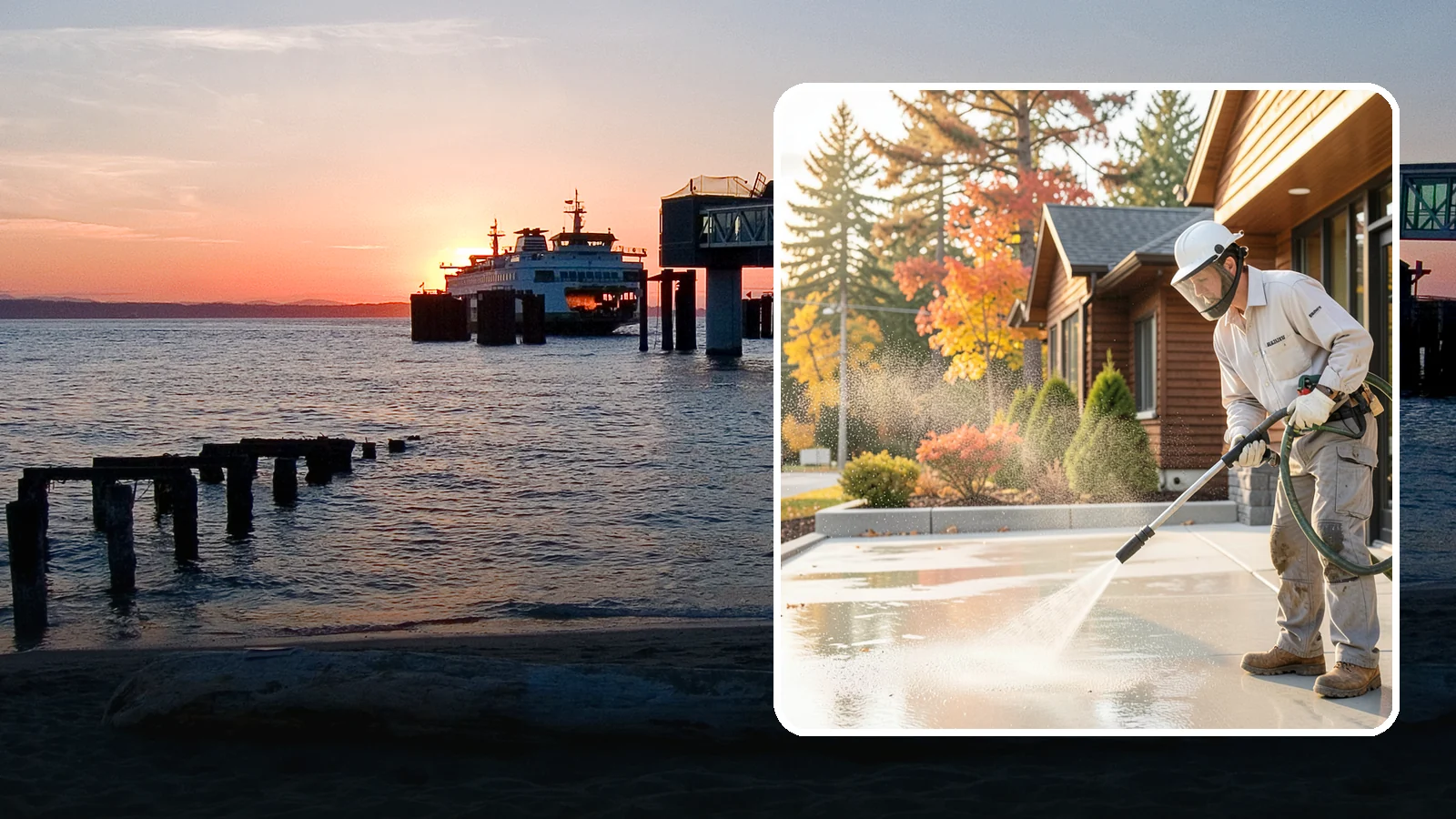 Construction Cleanup Washing in Edmonds, Snohomish County, WA - We wash away construction dust, mud, and debris so Washington job sites finish clean and presentable.
