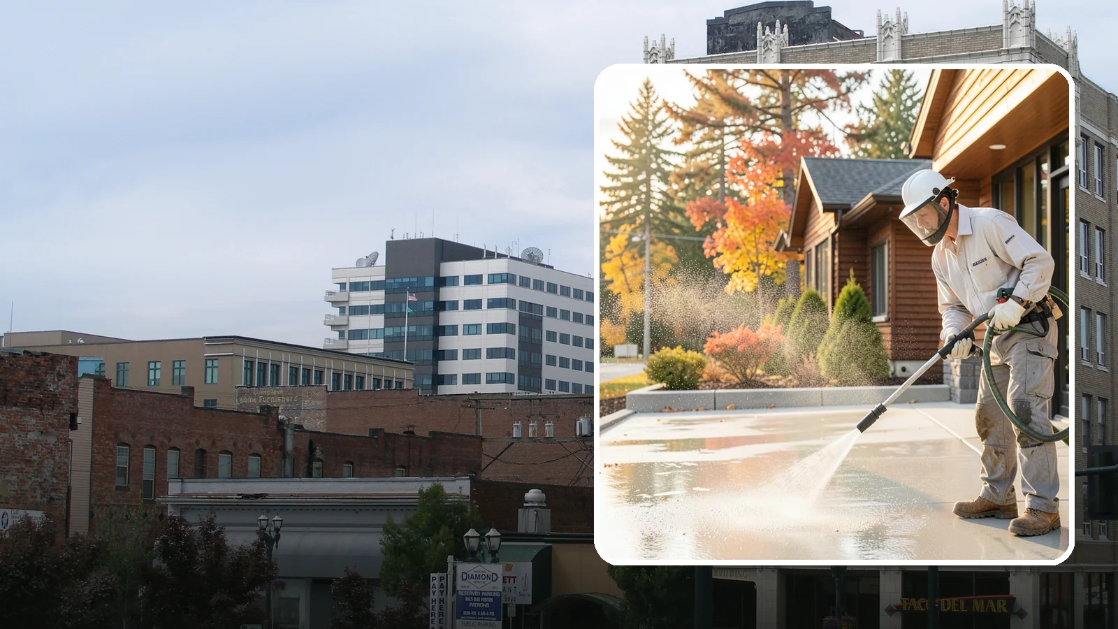 Construction Cleanup Washing in Everett, Snohomish County, WA - We wash away construction dust, mud, and debris so Washington job sites finish clean and presentable.