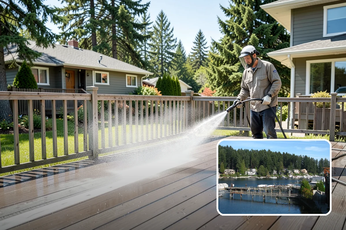 Construction Cleanup Washing in Gig Harbor, Pierce County, WA - Prepares sites for final inspection and handover
