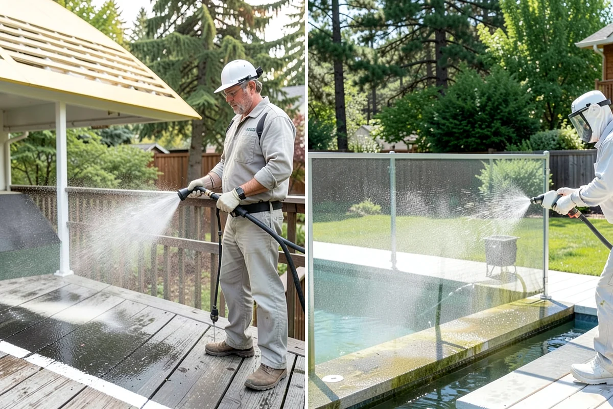 Construction Cleanup Washing in Gig Harbor, Pierce County, WA - Walk the site to flag debris and residue zones