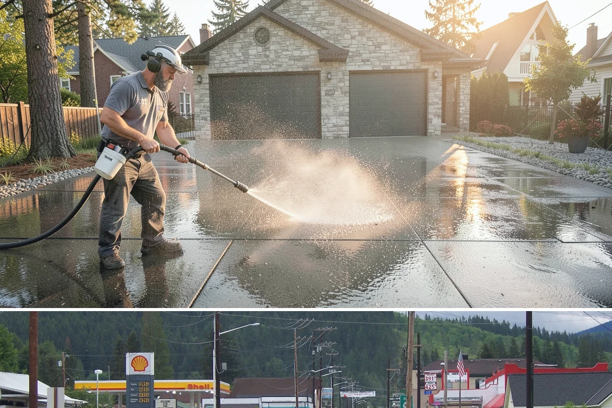 Construction Cleanup Washing in Granite Falls, Snohomish County, WA - Construction cleanup washing is scheduled at project completion in any season, with extra rinsing needed after Washington's rainy...