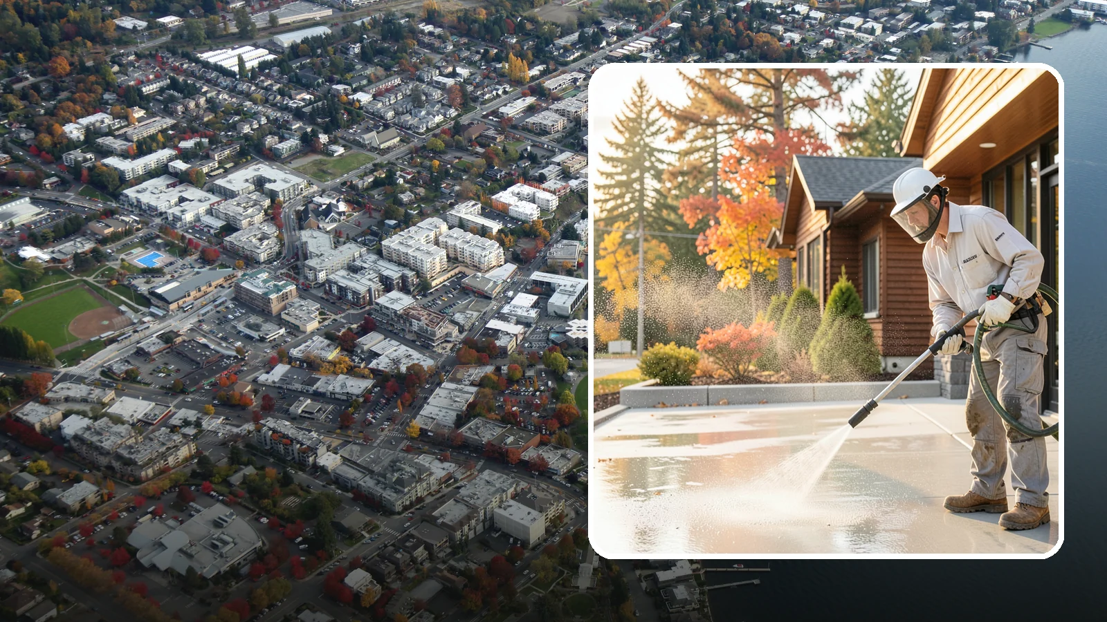 Construction Cleanup Washing in Kirkland, King County, WA - We wash away construction dust, mud, and debris so Washington job sites finish clean and presentable.