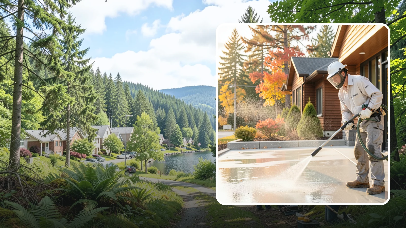 Construction Cleanup Washing in Lake Forest Park, King County, WA - We wash away construction dust, mud, and debris so Washington job sites finish clean and presentable.