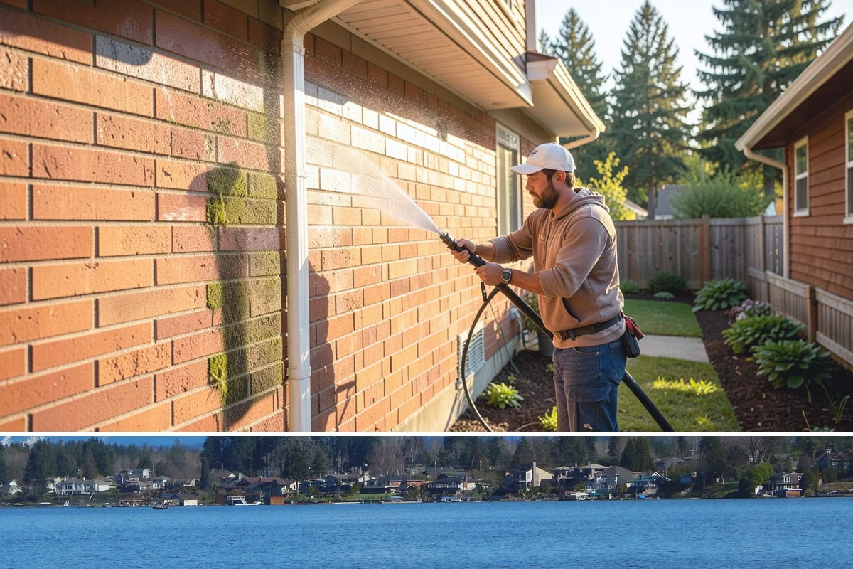 Construction Cleanup Washing in Lake Stevens, Snohomish County, WA - Construction cleanup washing is scheduled at project completion in any season, with extra rinsing needed after Washington's rainy...
