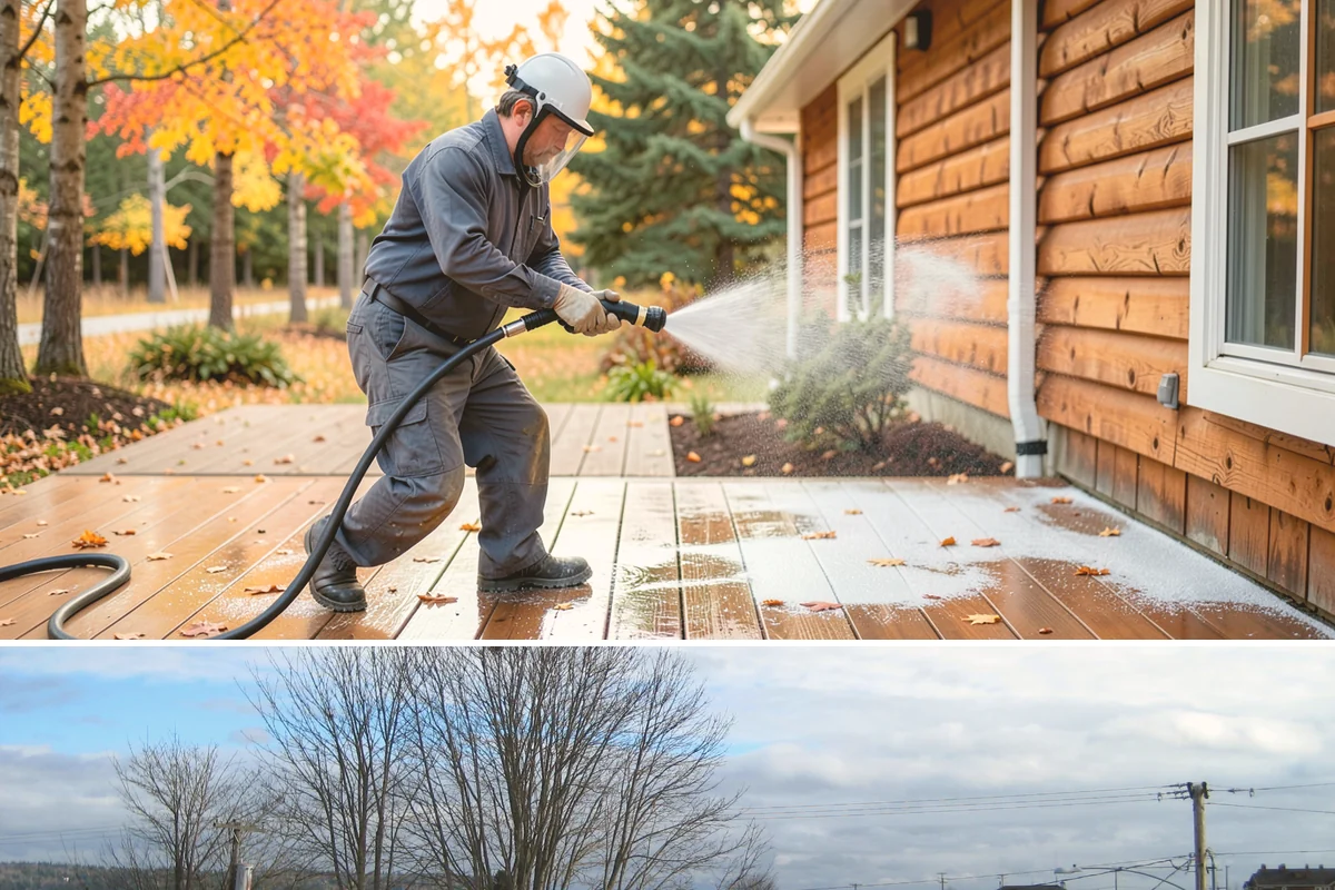 Construction Cleanup Washing in Langley, Island County, WA - Construction cleanup washing is scheduled at project completion in any season, with extra rinsing needed after Washington's rainy...