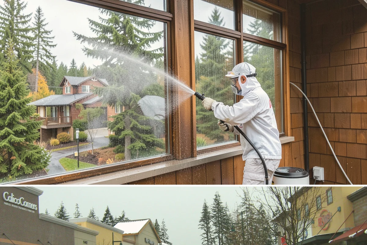 Construction Cleanup Washing in Mill Creek, Snohomish County, WA - Construction cleanup washing is scheduled at project completion in any season, with extra rinsing needed after Washington's rainy...