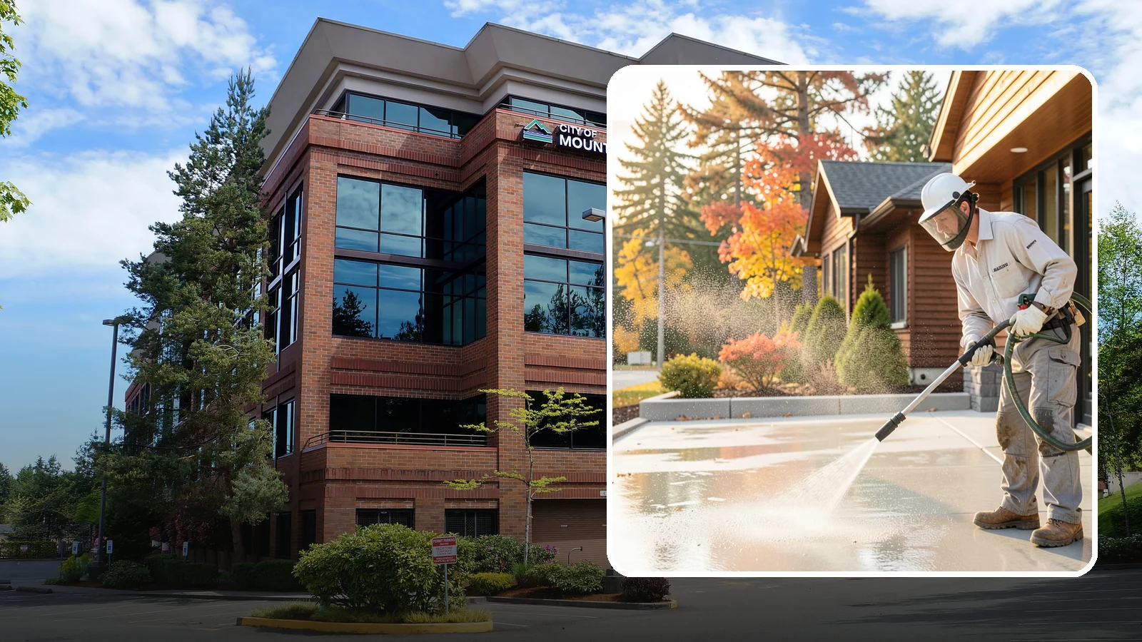Construction Cleanup Washing in Mountlake Terrace, Snohomish County, WA - We wash away construction dust, mud, and debris so Washington job sites finish clean and presentable.