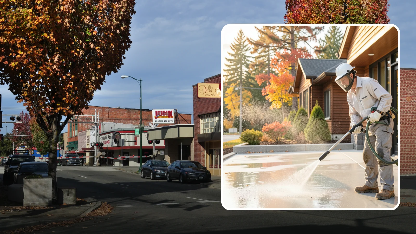 Construction Cleanup Washing in Puyallup, Pierce County, WA - We wash away construction dust, mud, and debris so Washington job sites finish clean and presentable.
