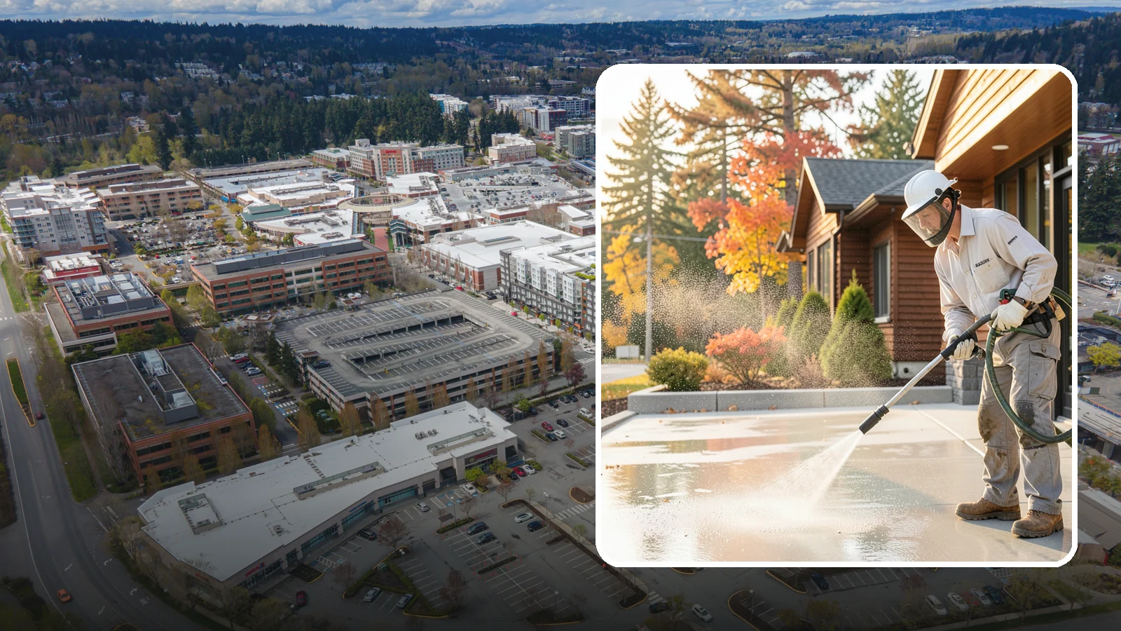 Construction Cleanup Washing in Redmond, King County, WA - We wash away construction dust, mud, and debris so Washington job sites finish clean and presentable.