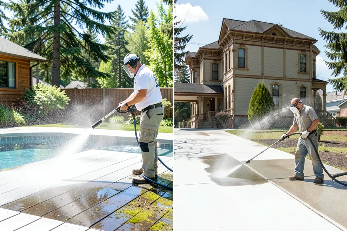 Construction Cleanup Washing in SeaTac, King County, WA - Walk the site to flag debris and residue zones