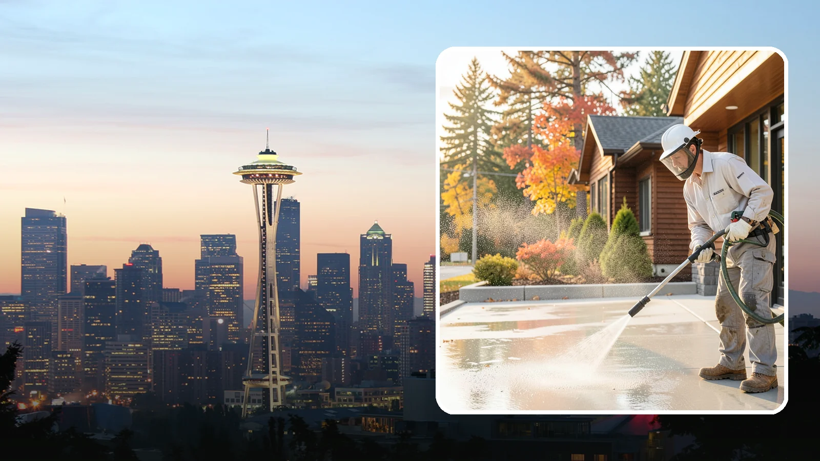 Construction Cleanup Washing in Seattle, King County, WA - We wash away construction dust, mud, and debris so Washington job sites finish clean and presentable.