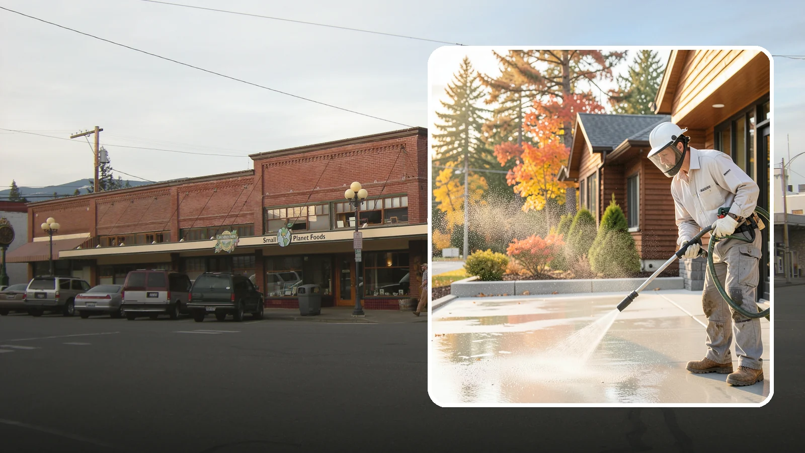 Construction Cleanup Washing in Sedro-Woolley, Skagit County, WA - We wash away construction dust, mud, and debris so Washington job sites finish clean and presentable.