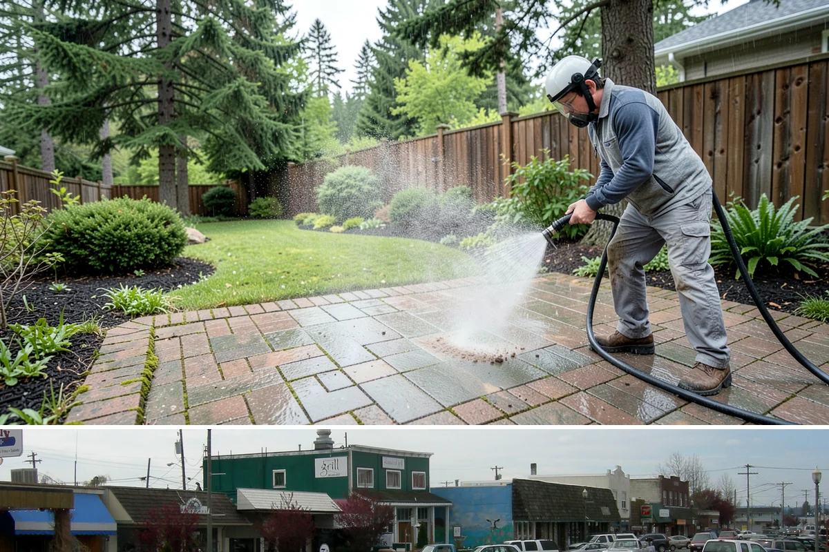 Construction Cleanup Washing in Stanwood, Snohomish County, WA - Construction cleanup washing is scheduled at project completion in any season, with extra rinsing needed after Washington's rainy...