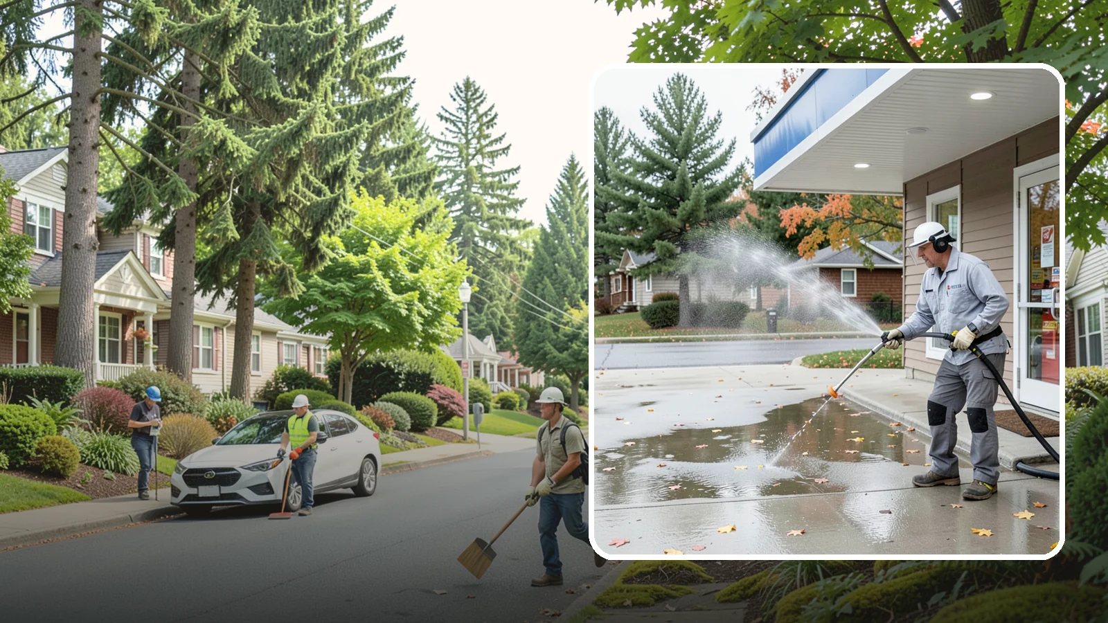Convenience Store Cleaning in Beaux Arts Village, King County, WA - Fast-turnaround exterior cleaning for convenience stores that clears spills, gum, grease, and grime from entrances, walkways, and...