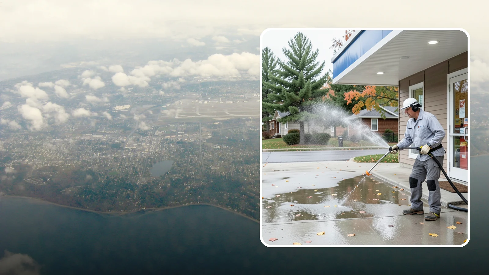 Convenience Store Cleaning in Burien, King County, WA - Fast-turnaround exterior cleaning for convenience stores that clears spills, gum, grease, and grime from entrances, walkways, and...