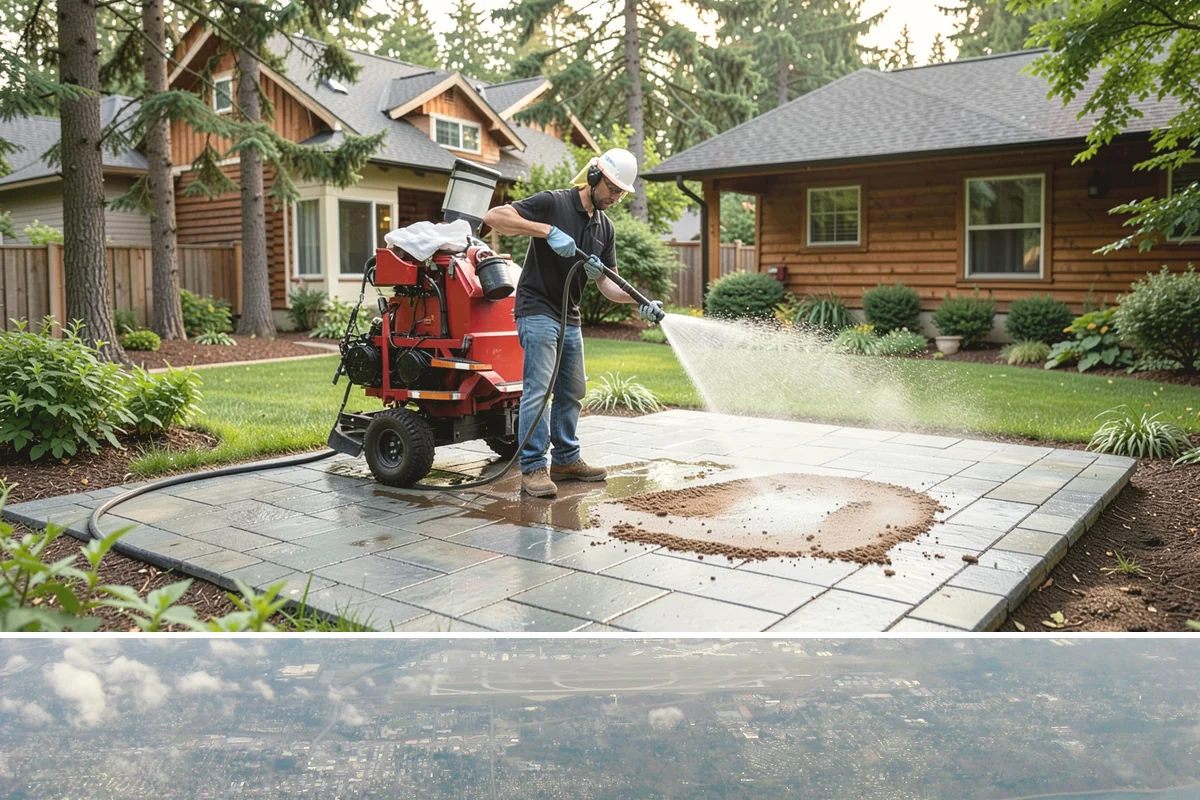 Convenience Store Cleaning in Burien, King County, WA - Monthly cleaning keeps a convenience store entrance presentable, with added attention in summer when melted spills and traffic...