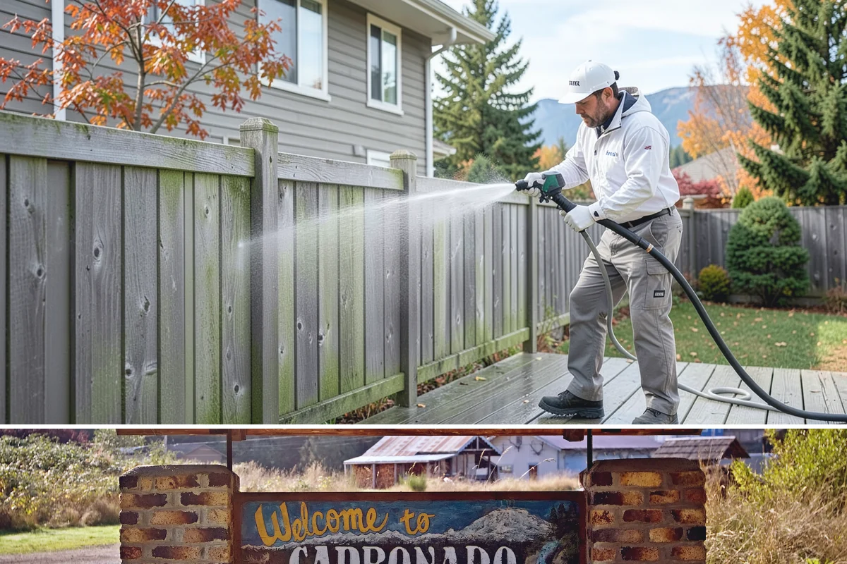 Convenience Store Cleaning in Carbonado, Pierce County, WA - Monthly cleaning keeps a convenience store entrance presentable, with added attention in summer when melted spills and traffic...