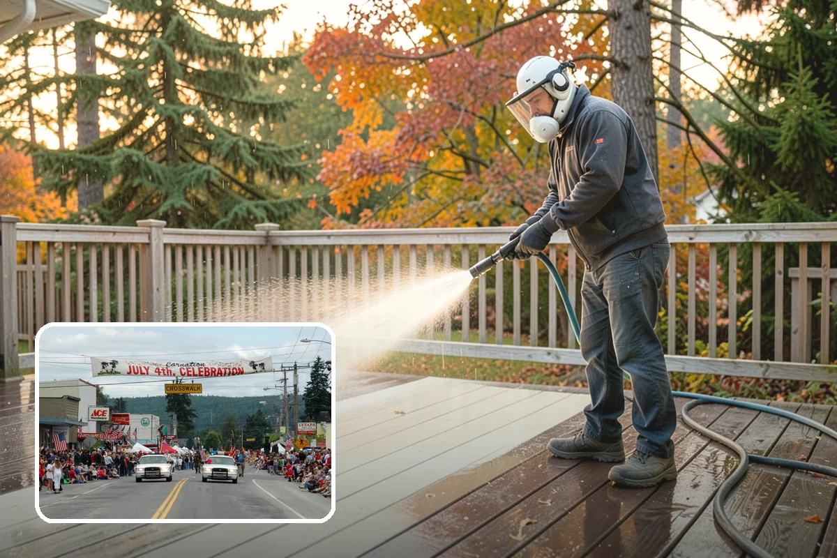 Convenience Store Cleaning in Carnation, King County, WA - Removes sticky spills, gum, and food residue from entries