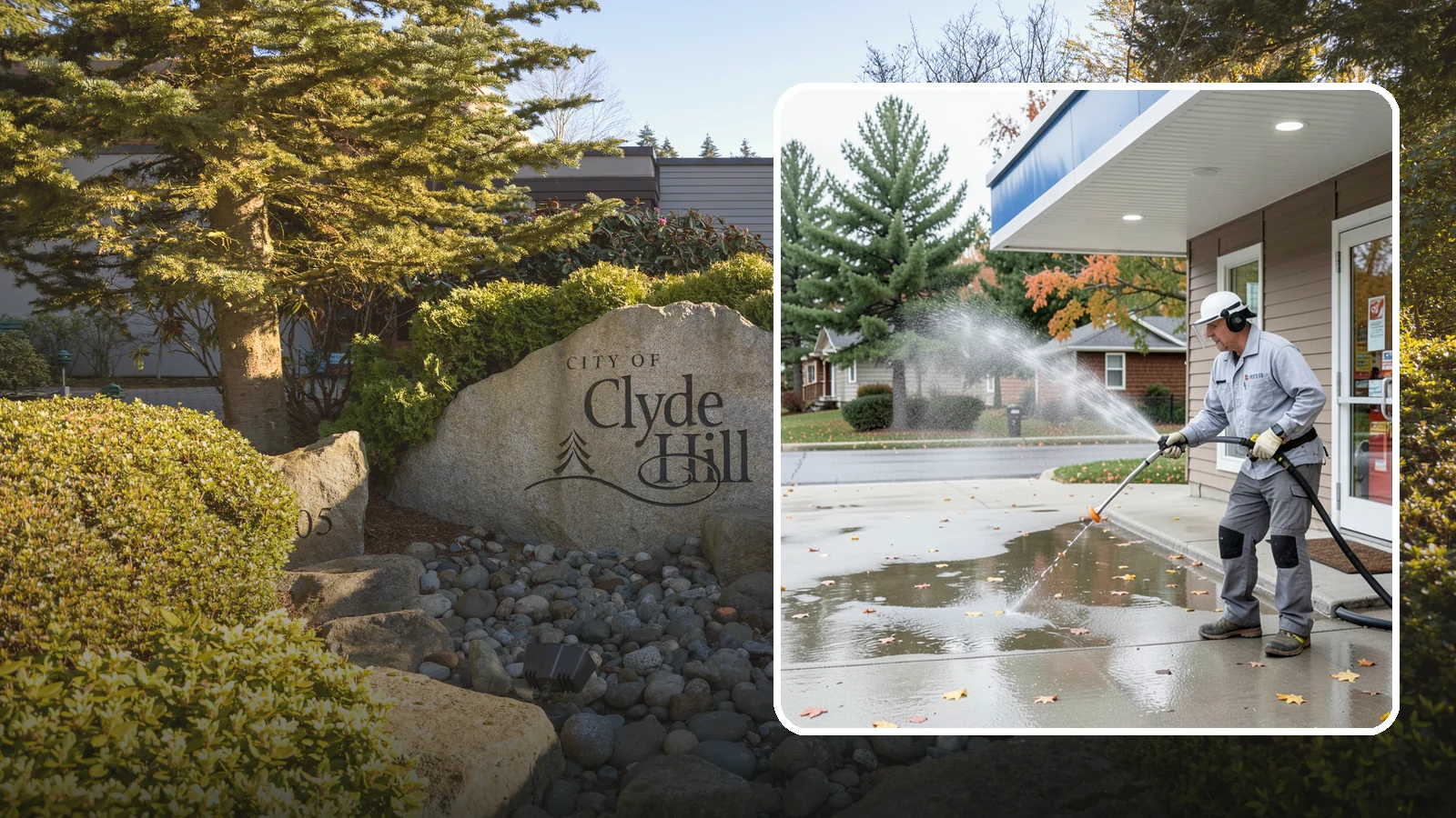 Convenience Store Cleaning in Clyde Hill, King County, WA - Fast-turnaround exterior cleaning for convenience stores that clears spills, gum, grease, and grime from entrances, walkways, and...