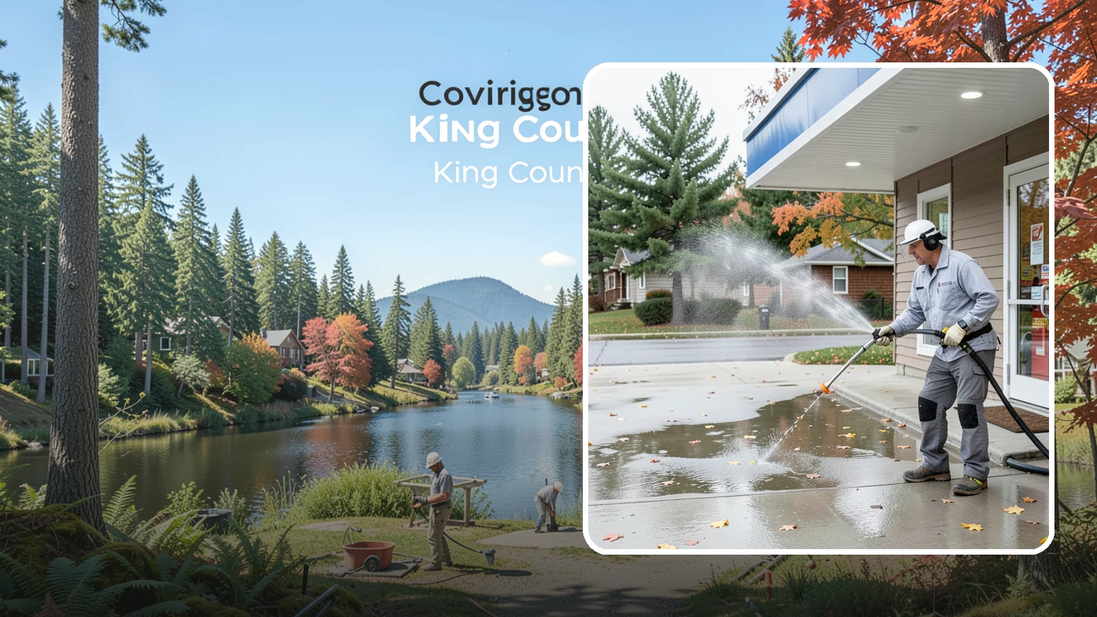 Convenience Store Cleaning in Covington, King County, WA - Fast-turnaround exterior cleaning for convenience stores that clears spills, gum, grease, and grime from entrances, walkways, and...