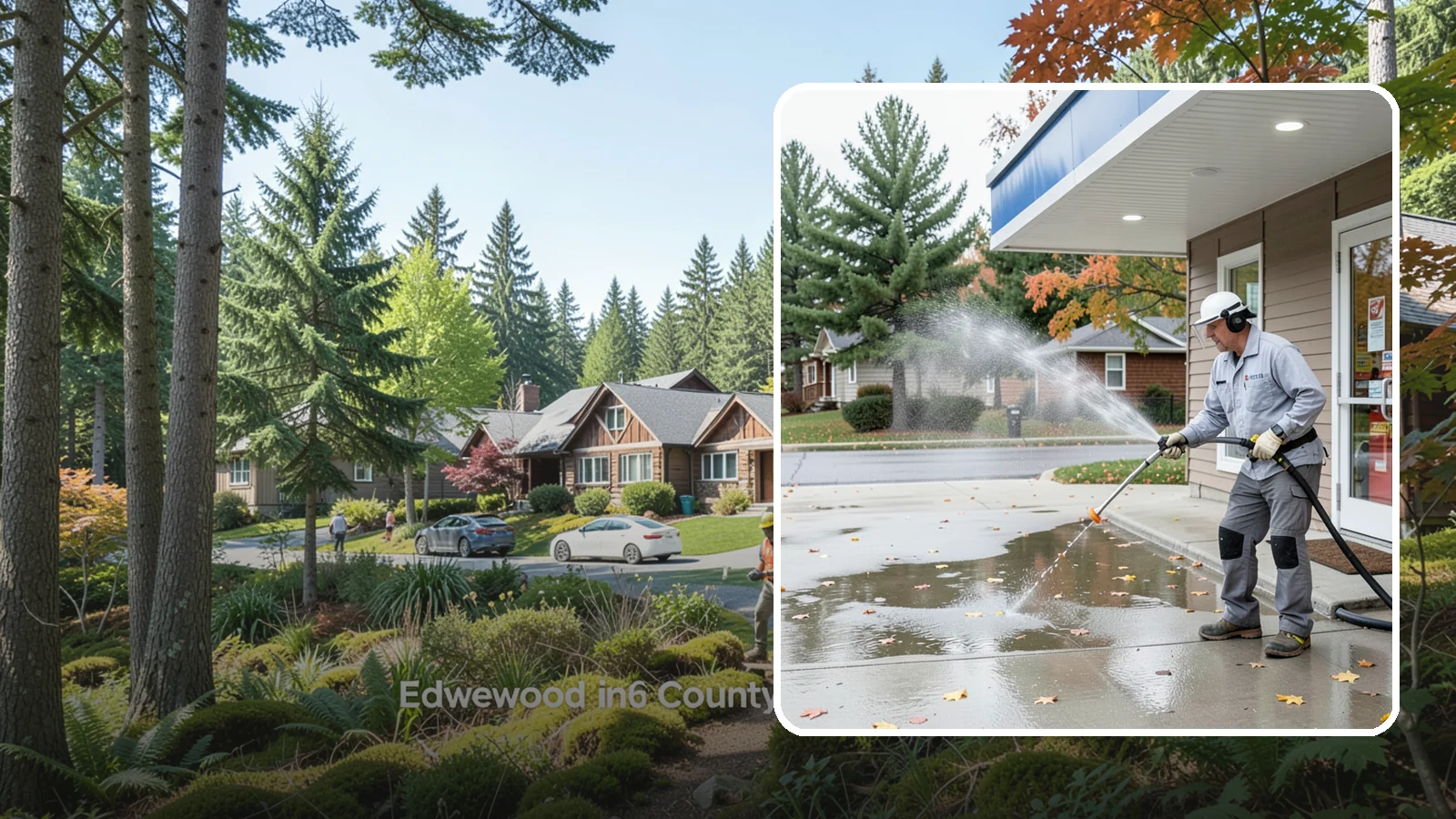 Convenience Store Cleaning in Edgewood, Pierce County, WA - Fast-turnaround exterior cleaning for convenience stores that clears spills, gum, grease, and grime from entrances, walkways, and...