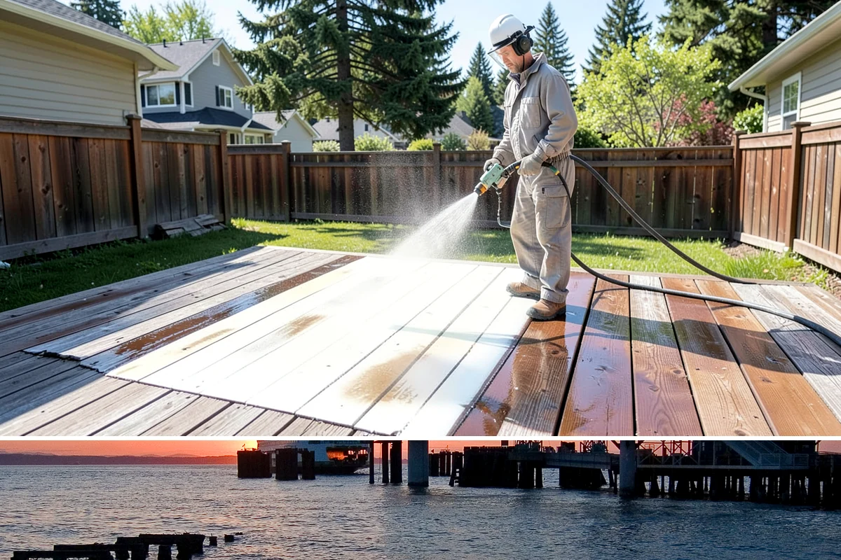 Convenience Store Cleaning in Edmonds, Snohomish County, WA - Monthly cleaning keeps a convenience store entrance presentable, with added attention in summer when melted spills and traffic...