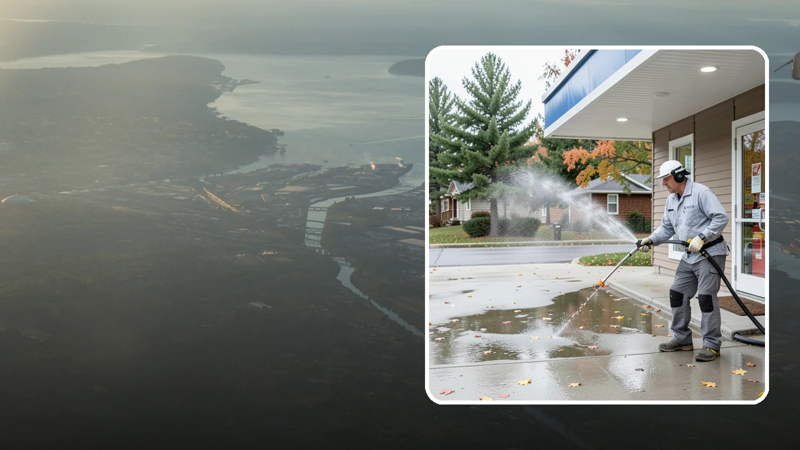 Convenience Store Cleaning in Fife, Pierce County, WA - Fast-turnaround exterior cleaning for convenience stores that clears spills, gum, grease, and grime from entrances, walkways, and...