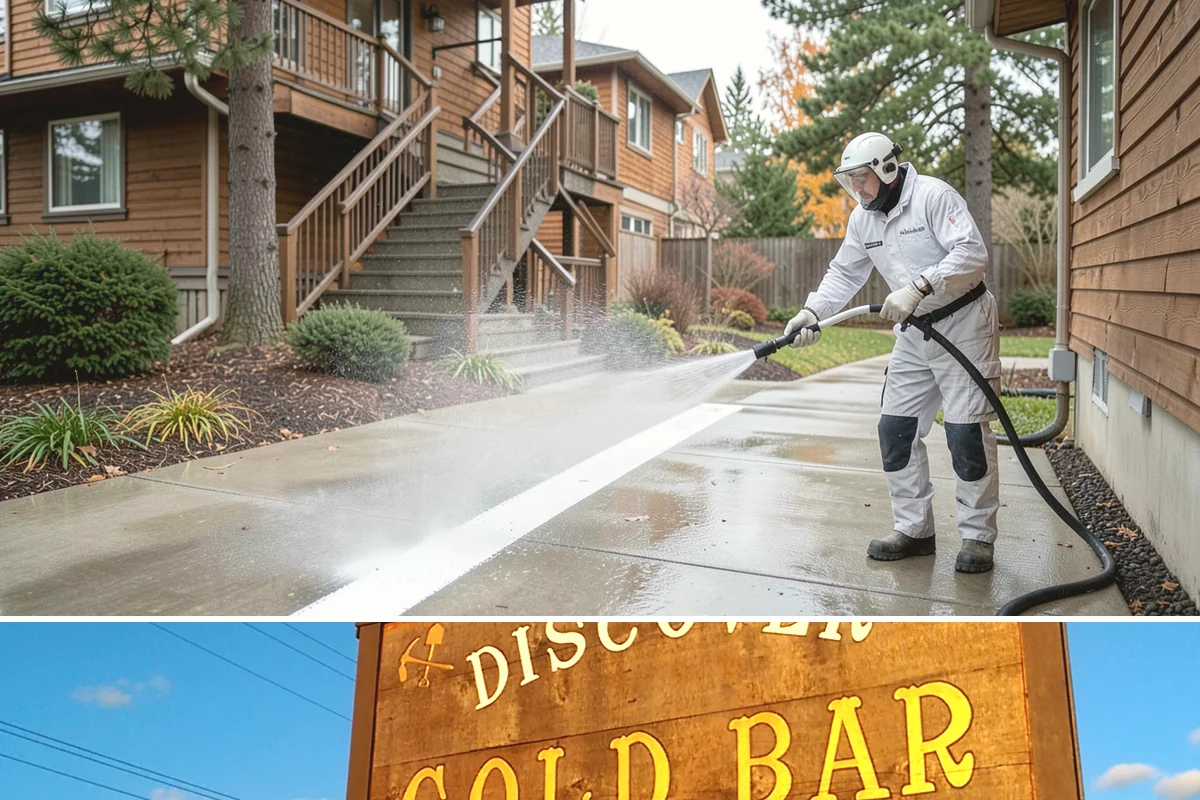 Convenience Store Cleaning in Gold Bar, Snohomish County, WA - Monthly cleaning keeps a convenience store entrance presentable, with added attention in summer when melted spills and traffic...