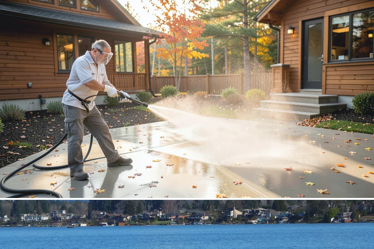 Convenience Store Cleaning in Lake Stevens, Snohomish County, WA - Monthly cleaning keeps a convenience store entrance presentable, with added attention in summer when melted spills and traffic...