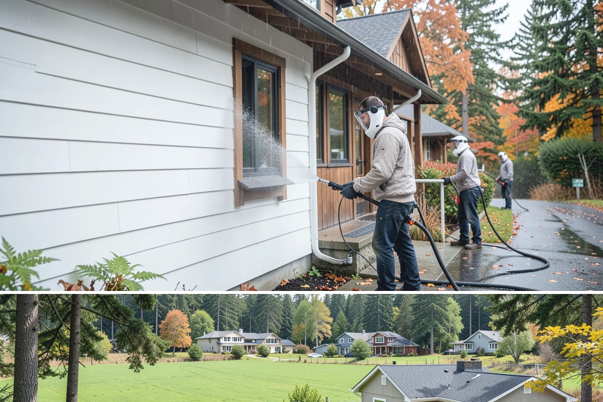 Convenience Store Cleaning in Lyman, Skagit County, WA - Monthly cleaning keeps a convenience store entrance presentable, with added attention in summer when melted spills and traffic...