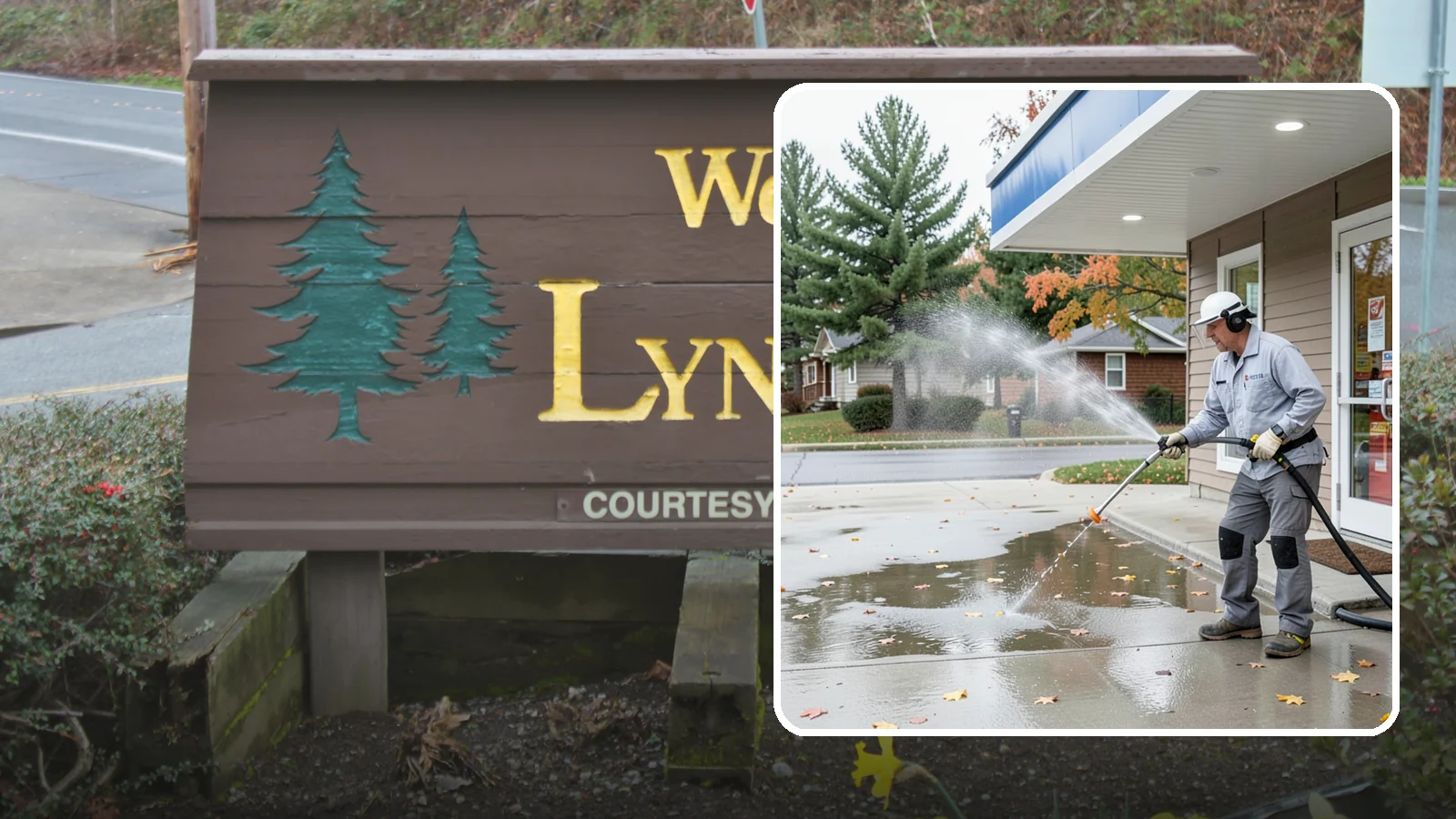 Convenience Store Cleaning in Lynnwood, Snohomish County, WA - Fast-turnaround exterior cleaning for convenience stores that clears spills, gum, grease, and grime from entrances, walkways, and...