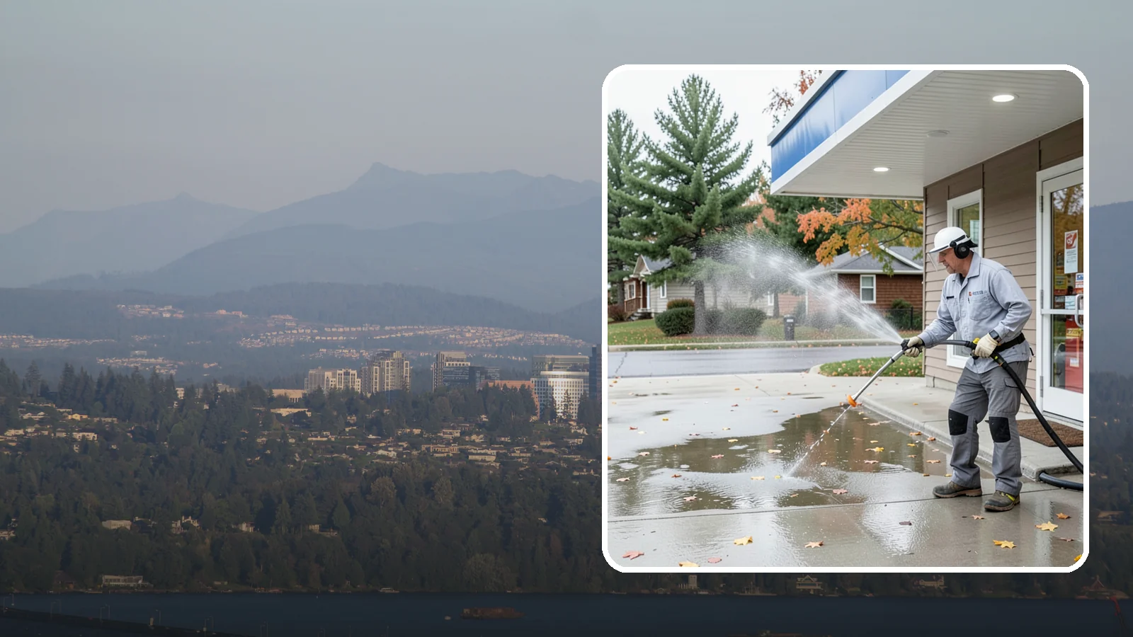 Convenience Store Cleaning in Medina, King County, WA - Fast-turnaround exterior cleaning for convenience stores that clears spills, gum, grease, and grime from entrances, walkways, and...