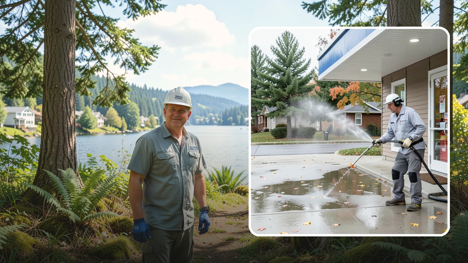 Convenience Store Cleaning in Milton, King County, WA - Fast-turnaround exterior cleaning for convenience stores that clears spills, gum, grease, and grime from entrances, walkways, and...