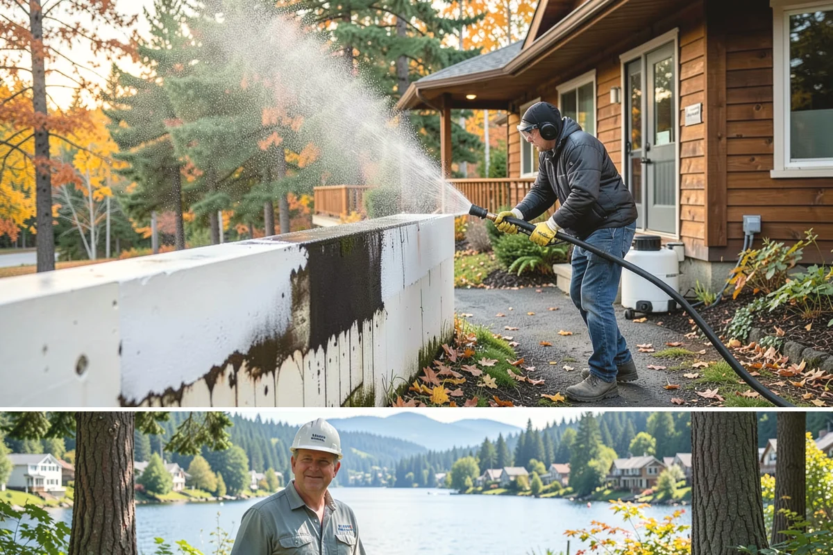 Convenience Store Cleaning in Milton, King County, WA - Monthly cleaning keeps a convenience store entrance presentable, with added attention in summer when melted spills and traffic...