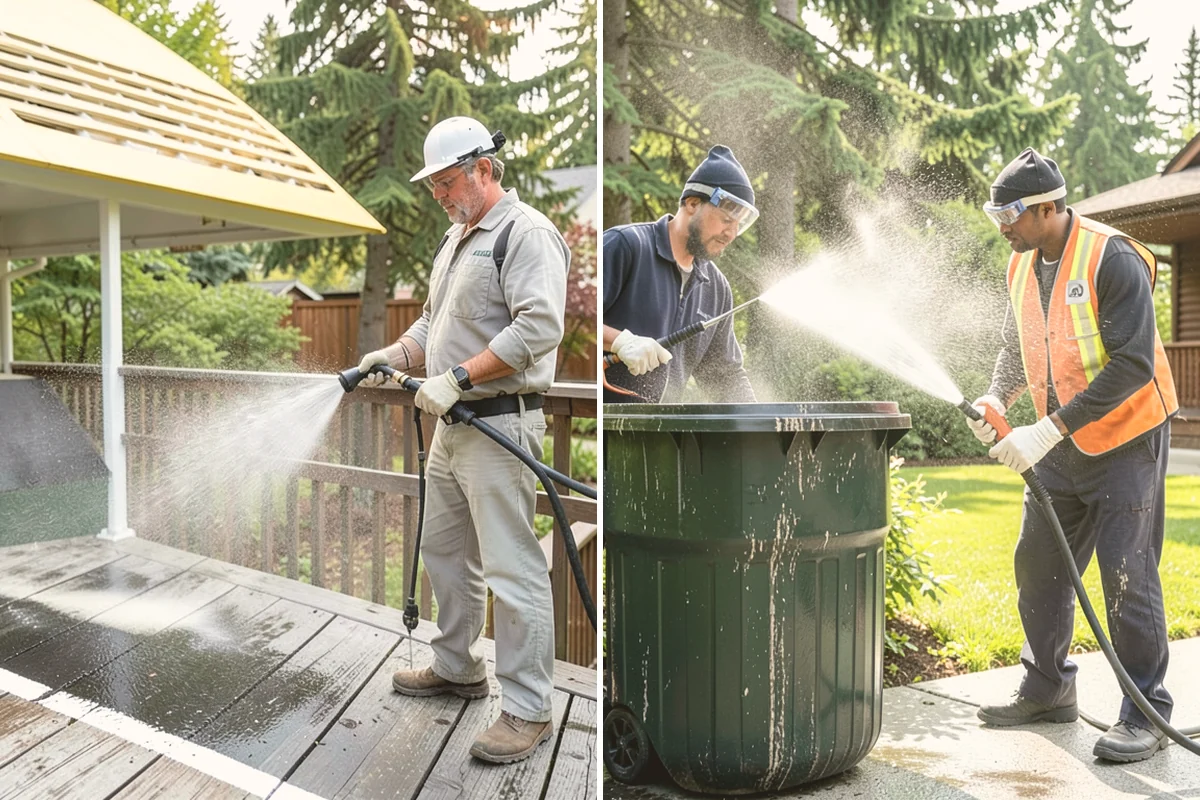 Convenience Store Cleaning in Newcastle, King County, WA - Pre-treat gum, grease, and high-traffic entry zones