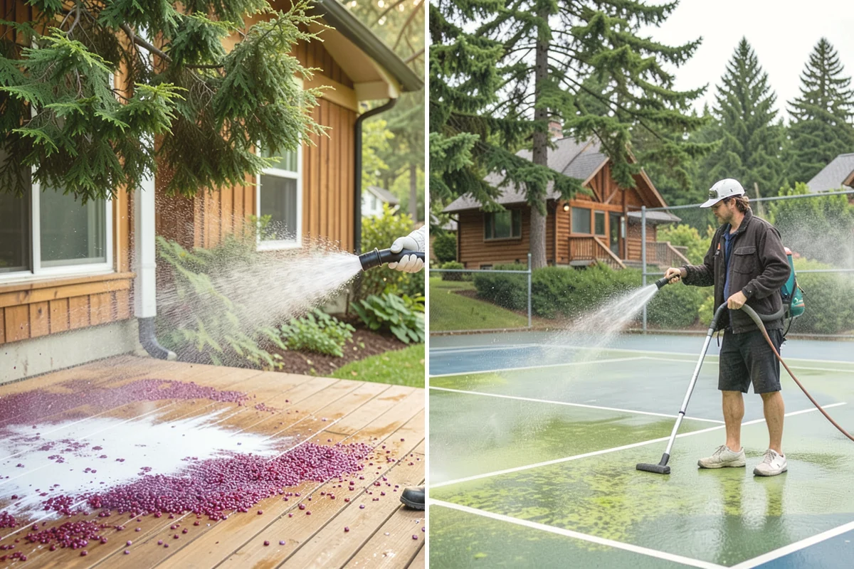 Convenience Store Cleaning in North Bend, King County, WA - Pre-treat gum, grease, and high-traffic entry zones