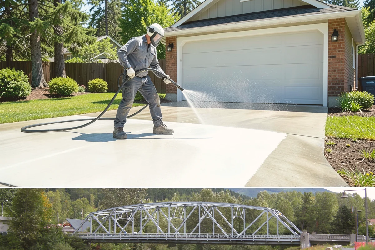 Convenience Store Cleaning in Skykomish, King County, WA - Monthly cleaning keeps a convenience store entrance presentable, with added attention in summer when melted spills and traffic...