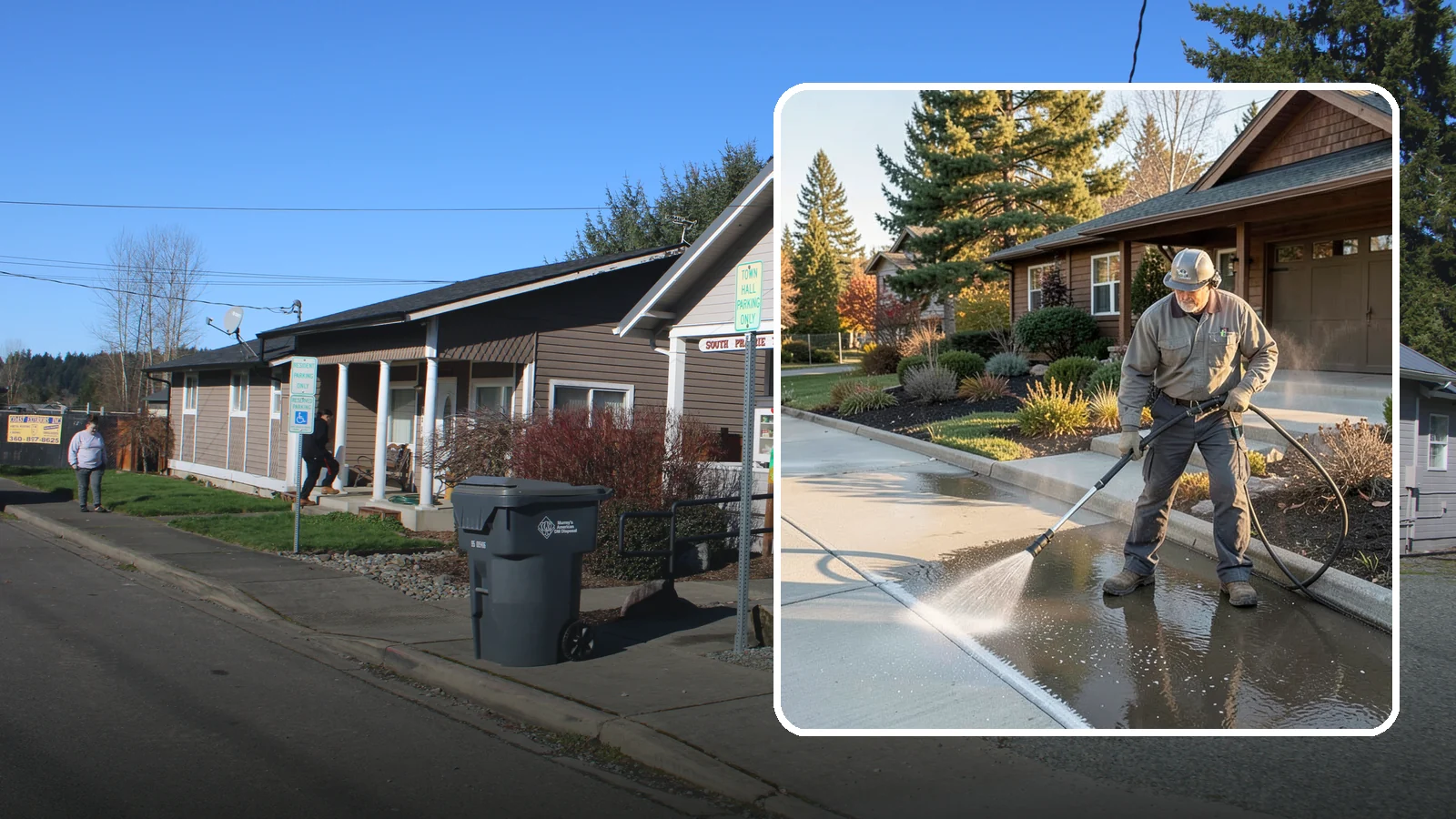 Curb Appeal Package in South Prairie, Pierce County, WA - We target the surfaces that buyers and guests see first, delivering a fast, high-impact refresh of your home's street-facing...