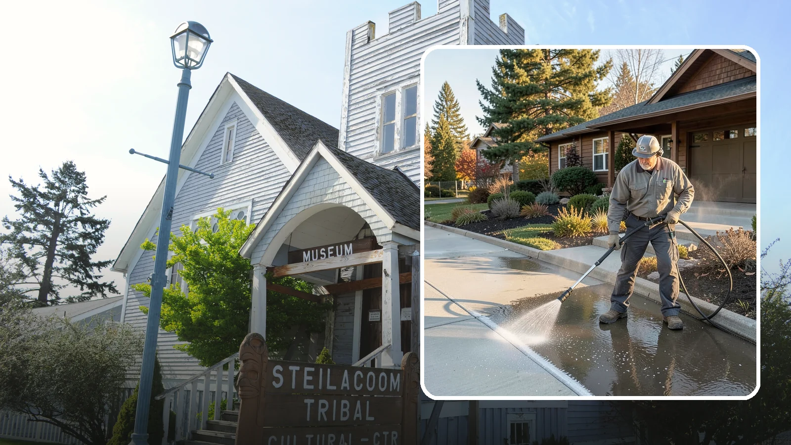 Curb Appeal Package in Steilacoom, Pierce County, WA - We target the surfaces that buyers and guests see first, delivering a fast, high-impact refresh of your home's street-facing...
