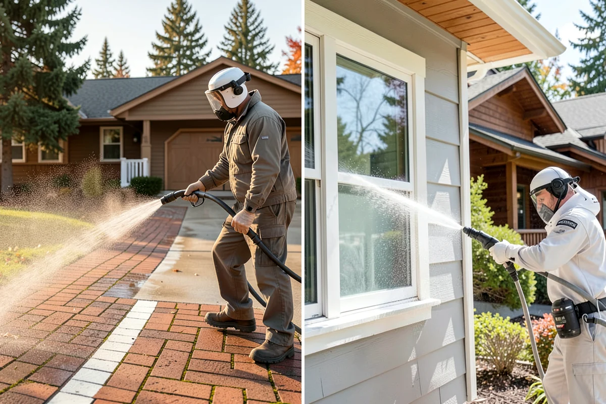 Deck & Fence Package in Arlington, Snohomish County, WA - Protect plantings and pre-wet surrounding foliage