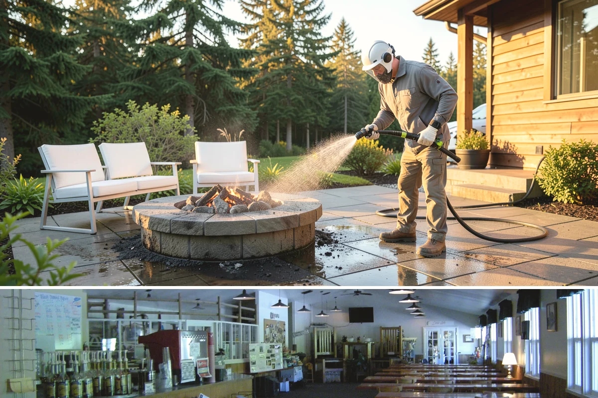 Deck & Fence Package in Black Diamond, King County, WA - Clean deck and fence in early summer during a dry window, especially if you plan to seal afterward.
