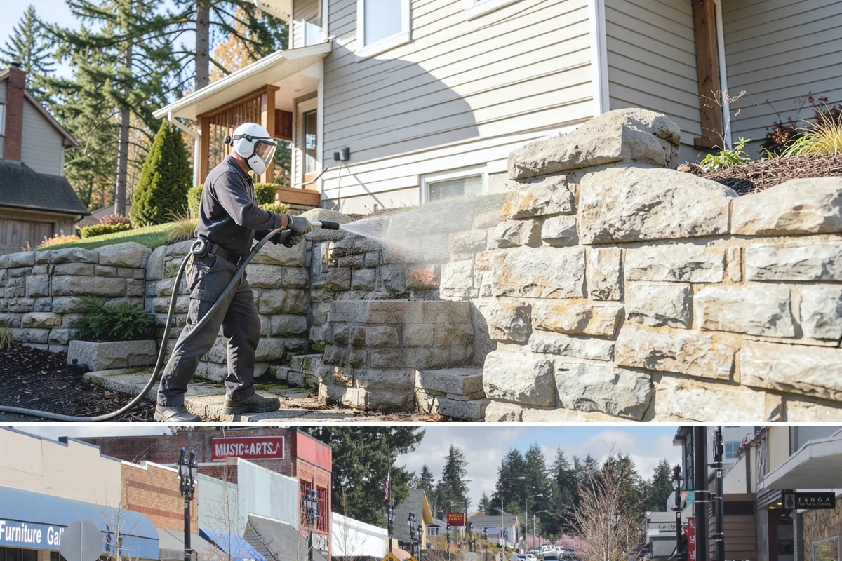 Deck & Fence Package in Bothell, King County, WA - Clean deck and fence in early summer during a dry window, especially if you plan to seal afterward.
