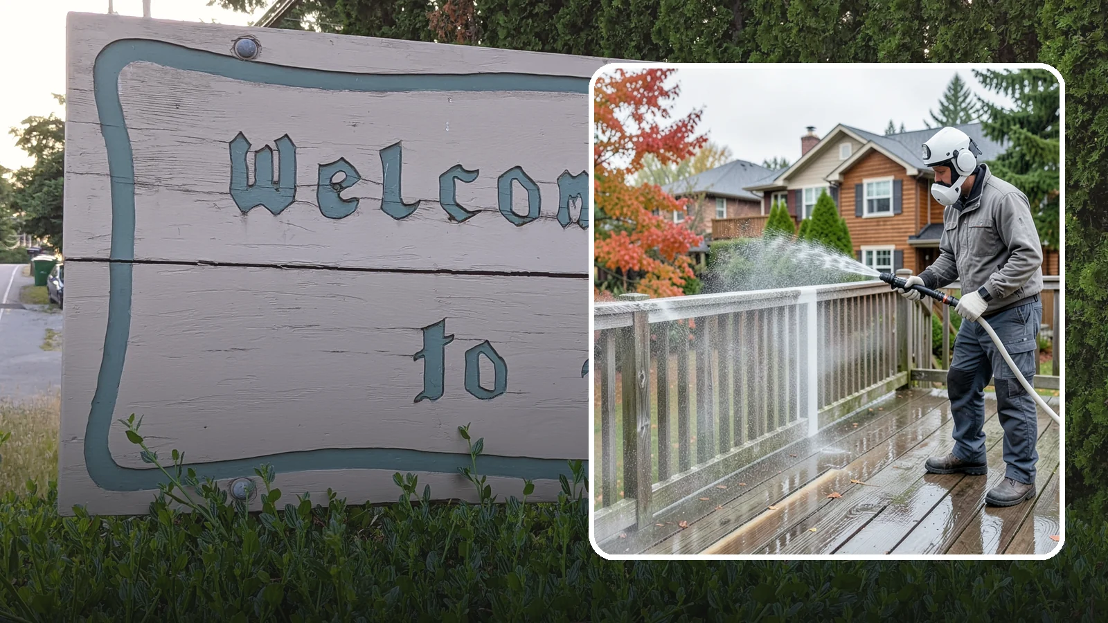 Deck & Fence Package in Brier, Snohomish County, WA - We clean and brighten your deck and fence together to revive the wood or composite the Northwest wet season grays out.