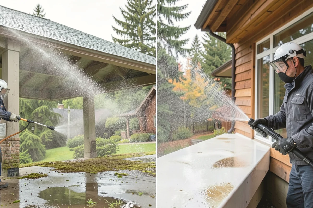 Deck & Fence Package in Burlington, Skagit County, WA - Protect plantings and pre-wet surrounding foliage